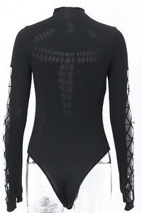 Black Pattern Bodysuit