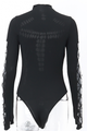 Black Pattern Bodysuit
