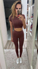 V shaped leggings set
