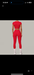 V shaped leggings set