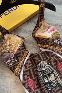 Brown Pattern Full Piece