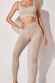 Beige Tights and Crop Set