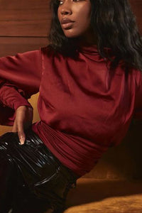 Silky open back bodysuit