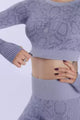 Print tights and crop set