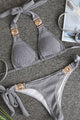 Shiny Halter Neck Bikini