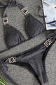 Shiny Halter Neck Bikini