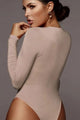 Long sleeve round neckline body