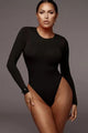 Long sleeve round neckline body
