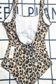 Leopard print branded full piece