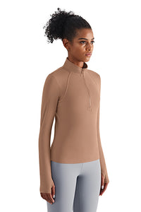 Half Zipper Running Training Sport Jacket