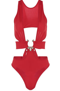 Full Piece Buckle Bodysuit
