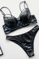 Leatherette Black Bikini