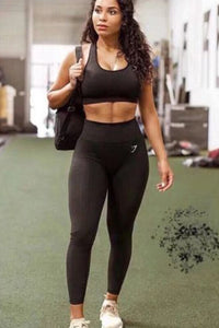 Seamless basic sports & tights set