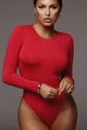 Long sleeve round neckline body