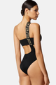 One Shoulder Cut Out Full Piece