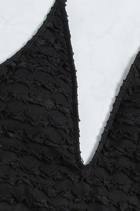Sexy black one piece swimsuit