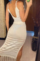 Crochet Slit Dress