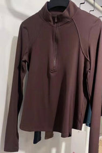 Half Zipper Running Training Sport Jacket
