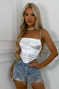 Tassle Diamante Shorts