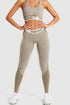 Seamless Elastic Sports Bra and Tights Set