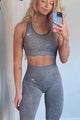 Seamless basic sports & tights set
