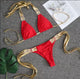 Gold strap bikini