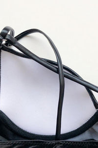 Leatherette Black Bikini