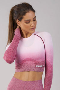 Ombre Gym Shirt - Posh Body Babe - Gym Wear - Online Store