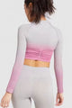 Ombre long sleeve crop and pants set