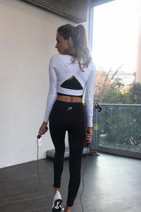 Long Sleeve Gym Crop - Gym Wear - Online Store - Posh Body Babe